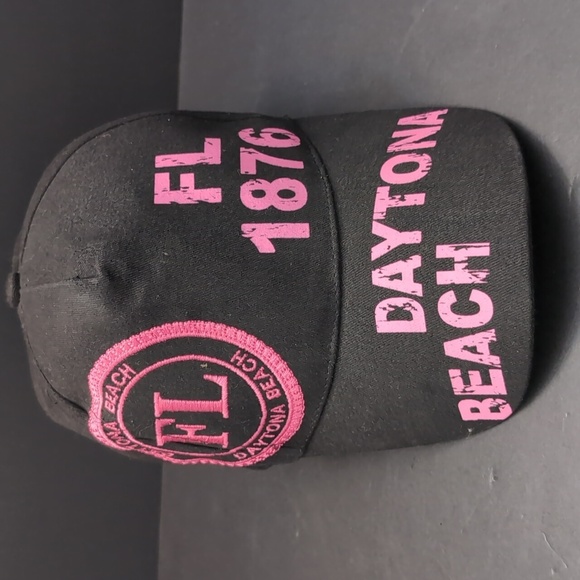 777 Lucky Florida 1876 Women's Black/Pink Strap back Hat. - Picture 2 of 8